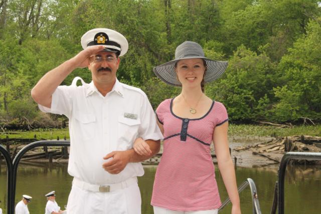 Past Commodore S Miccio escorting Past Princess Katie 