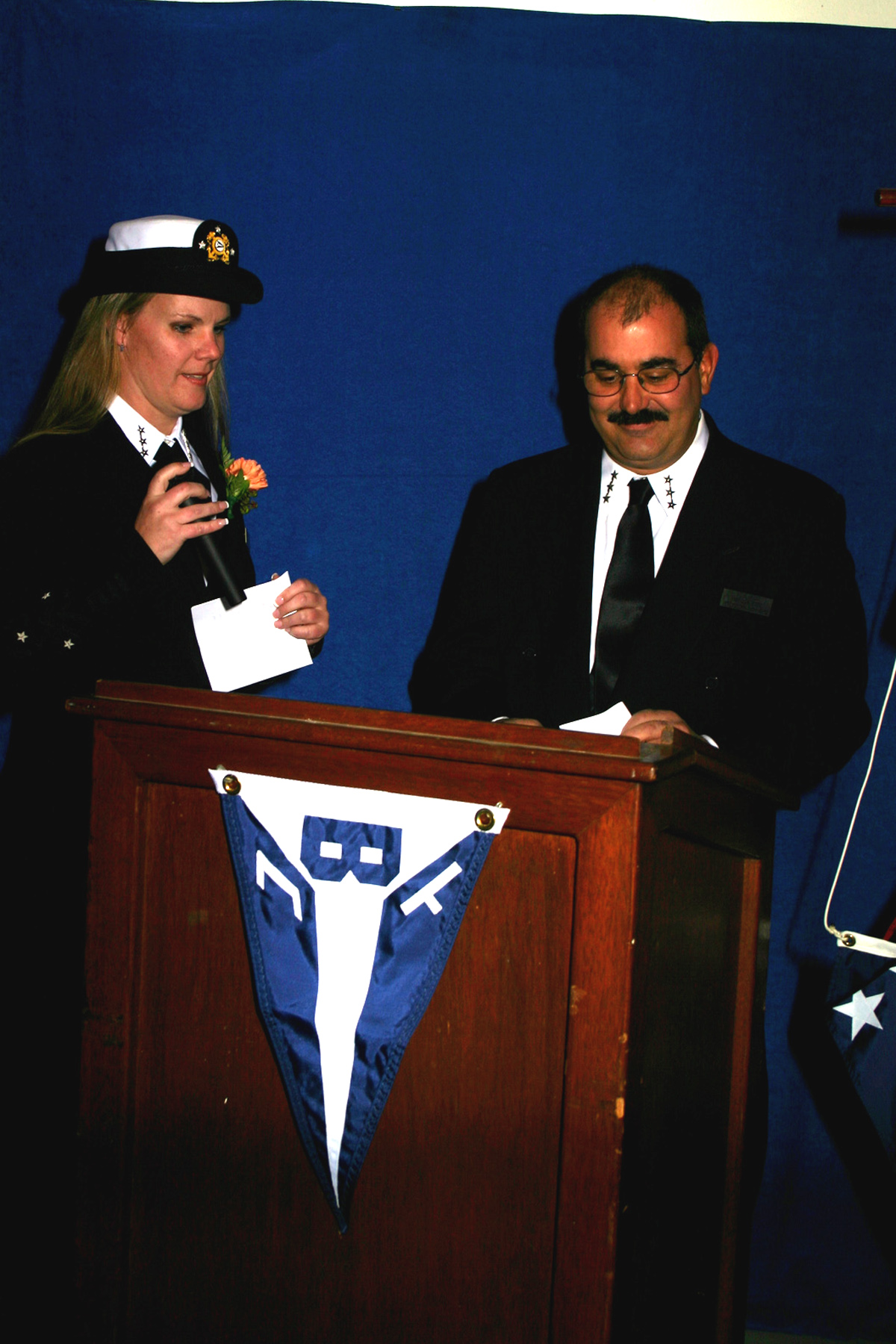 Out going Commodore Horahan & PC Miccio