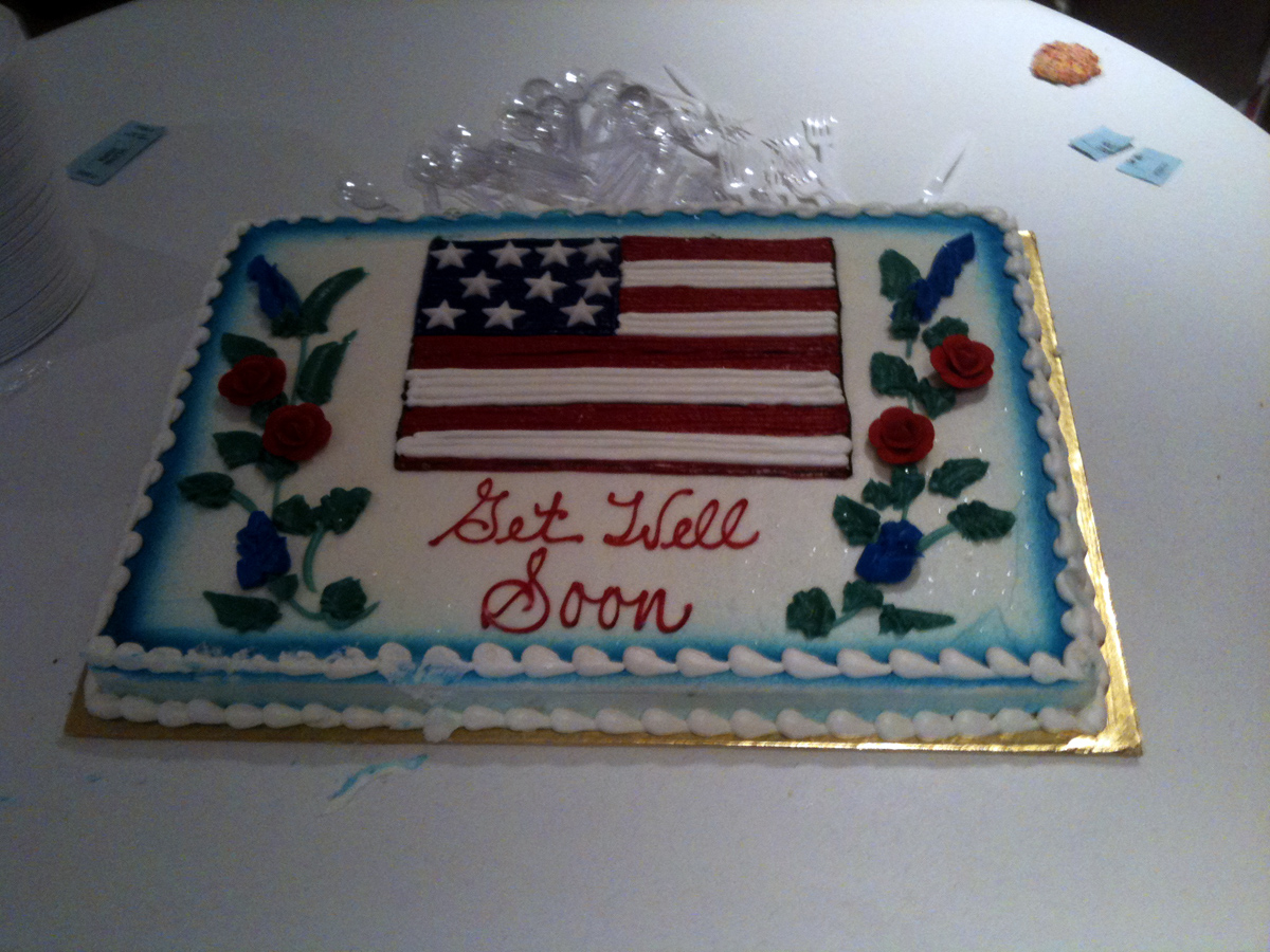 Beautiful cake donated by Eet Gud Bakery