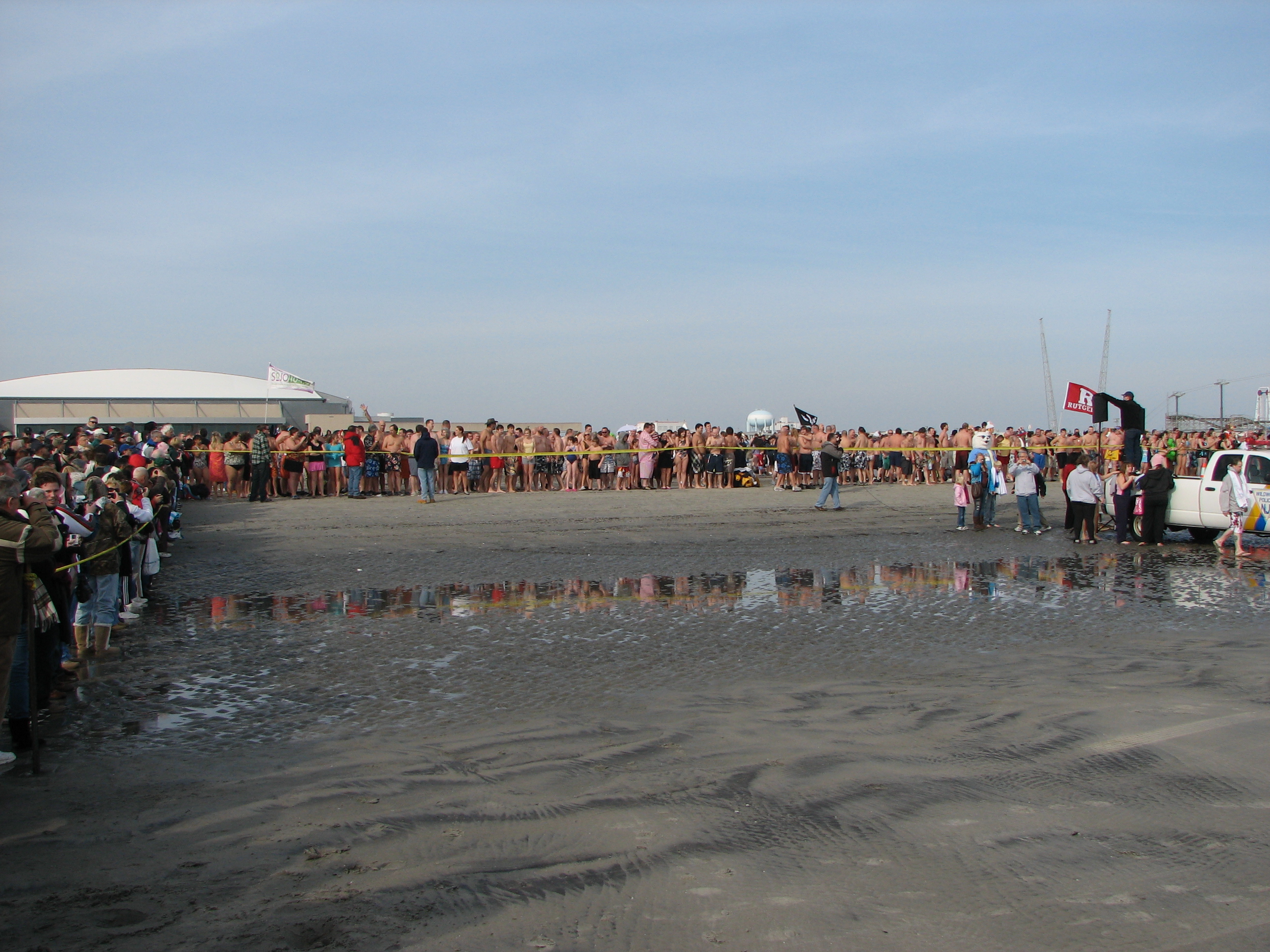 Wildwood Beach  Plungers Lined up