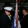 Raising Commodore\'s flag