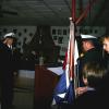 Rear Commodore\'s flag being raised